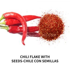 Chili flake with seeds-Chile en rodajas