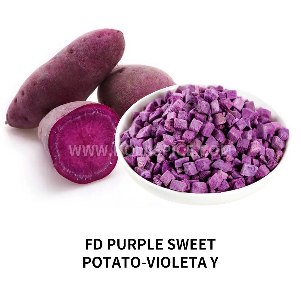 Freeze dried purple sweet potato