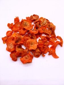 Dried carrot cross cut