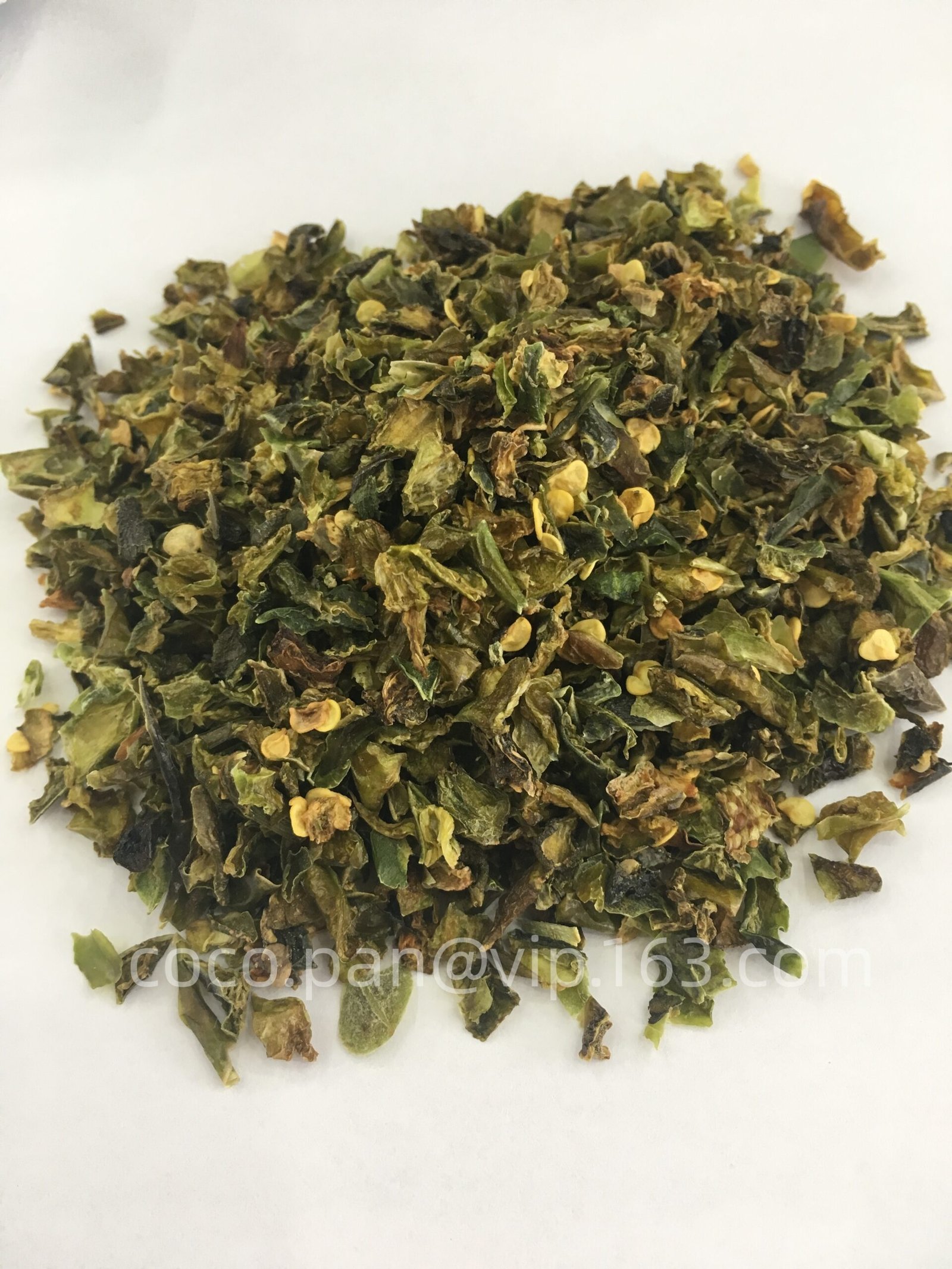 Dehydrated green jalapeno