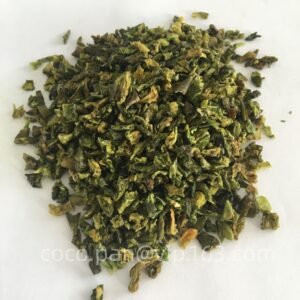 Dehydrated green bell pepper